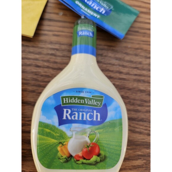 New Hidden Valley Ranch Salad Dressing Bottle ~ Mustard ~ Christmas Ornaments - Picture 3 of 8